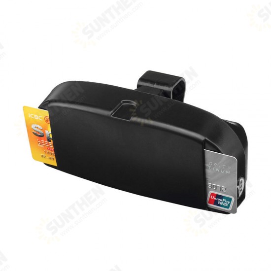 Universal Large Capacity Sun Visor Accessory Storage Box Card Slot Phone Holder for iPhone