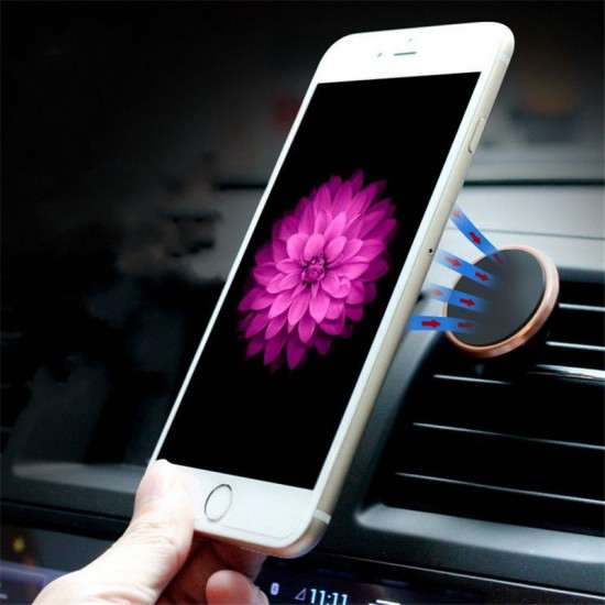 Universal Magnetic 360 Degree Rotation Car Air Vent Phone Holder Stand for Samsung iPhone X