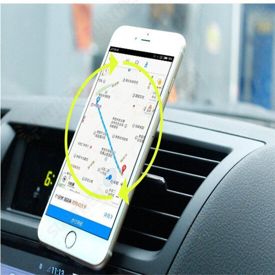 Universal Magnetic 360 Degree Rotation Car Air Vent Phone Holder Stand for Samsung iPhone X