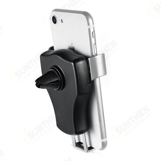 Universal Metal Gravity Linkage Auto Lock Car Holder for iPhone Xiaomi Mobile Phone Under 5.5 Inches