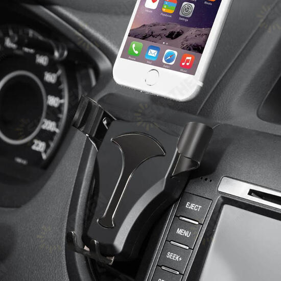 Universal Metal Gravity Linkage Auto Lock Car Holder for iPhone Xiaomi Mobile Phone Under 5.5 Inches