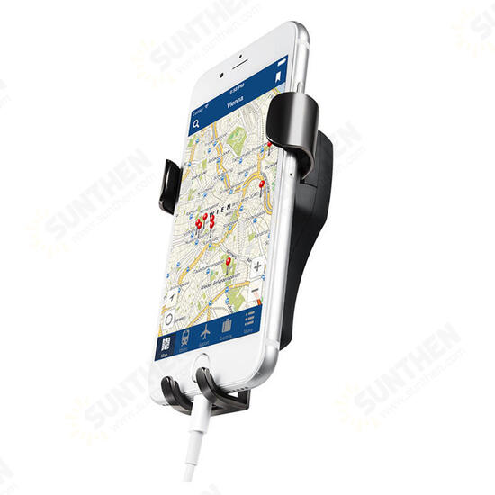 Universal Metal Gravity Linkage Auto Lock Car Holder for iPhone Xiaomi Mobile Phone Under 5.5 Inches