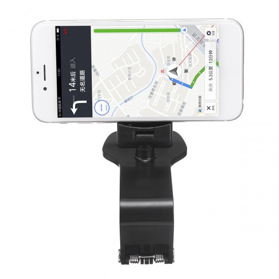 Universal Multifunctional 360° Rotation Car GPS Navigation Dashboard Sunvisor Mobile Phone Holder Bracket with Parking Number