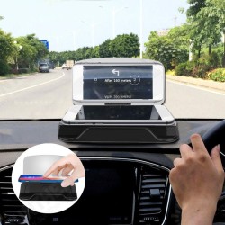 Universal Qi Wireless Charge HD Navigation Head Up Display Car Mount Dashboard Holder for Cell Phone Universal Qi Wireless Charge HD Navigation Head Up Display Car Mount Dashboard Holder for Cell Phone