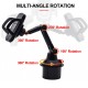 [Upgrade Version] 360° Rotation Car Phone Mount Gooseneck Water Cup Holder Bracket for 4-6 inch Devices