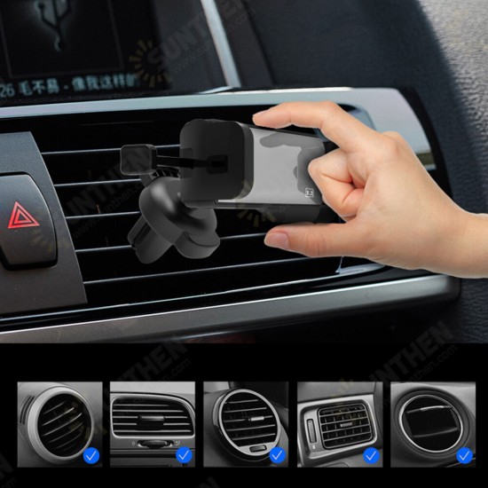 [Upgrade Version] L2 360° Rotation Low Noise Auto Lock Car Air Vent Mount Holder for 4.7-6.5 inch Mobile Phone for iPhone12/POCO F2 Pro/POCO X3 NFC