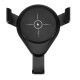 X9 10W Qi Wireless Charger Gravity Linkage Automatic Lock Air Vent Car Phone Holder Car Mount for 4.0-6.5 Inch Smart Phone