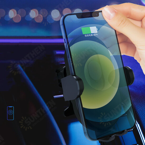 15W For MagSafe Charger Automatic Scan Clamping Car Air Vent Mobile Phone Mount Wireless Charger for iPhone 12