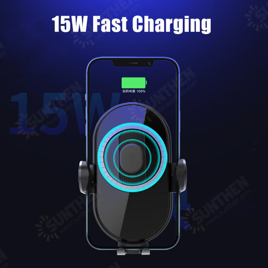 15W For MagSafe Charger Automatic Scan Clamping Car Air Vent Mobile Phone Mount Wireless Charger for iPhone 12