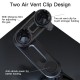 C106 Universal 720° Rotating Double Clip Magnetic Car Air Vent Mobile Phone Holder Mount for Samsung Galaxy S21 POCO M3