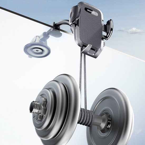 C140 Windshield / Dashboard Flexible Adjustable Arm Gooseneck Car Suction Cup Mobile Phone Holder Stand Bracket