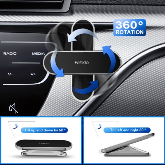 C81 C82 C83 Strong Magnetic Dashboard Car Mount Car Phone Holder 360° Rotation For 3.5-7.0 Inch Smart Phone for iPhone 12