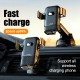 15w Wireless Fast Charging Car Phone Holder Intelligent Infrared Fast Charger Stand Car Phone Holder For 4.4-6.5Inch Smart Phone iPhone11 Huawei