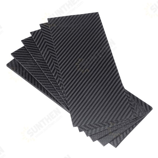 100x250x(0.5-5)mm Black Matte Twill Carbon Fiber Plate Sheet Board Weave Carbon Fiber Pannel Various Thickness