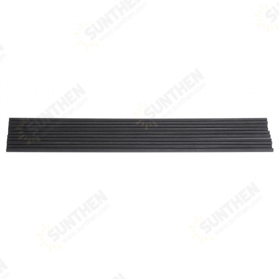 10Pcs/Set 200mm Round Carbon Fiber Rods Roll Bars Wrapped Matt Surface for RC Airplane DIY Tool