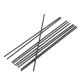 10Pcs/Set 200mm Round Carbon Fiber Tube Pure Carbon Hollow Pipe Roll Wrapped Matt Surface for RC Airplane DIY Tool