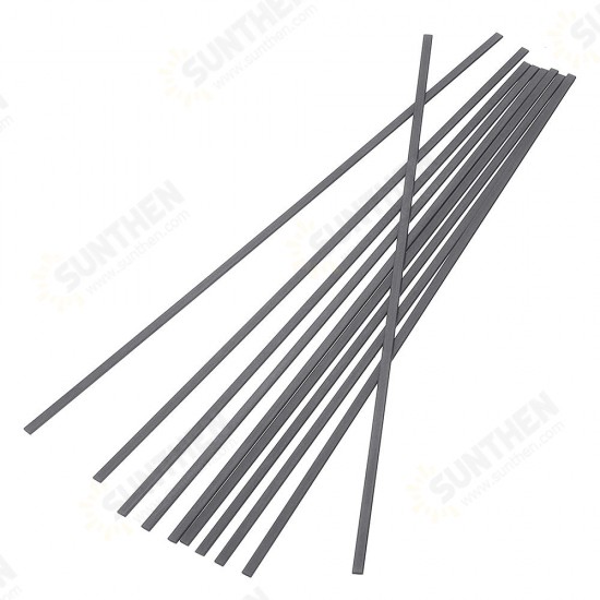 10Pcs/Set 200mm Square Carbon Fiber Rods Strips Carbon Fiber Square Bars Matt Surface for RC Airplane DIY Tool