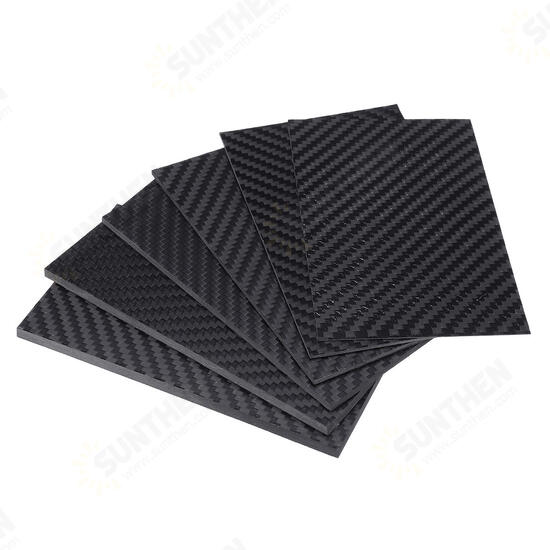 125x75x(0.5-5)mm Black Matte Twill Carbon Fiber Plate Sheet Board Weave Carbon Fiber Pannel Various Thickness