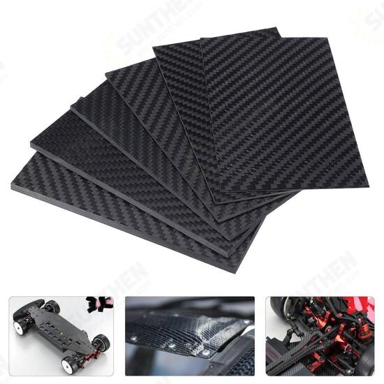 125x75x(0.5-5)mm Black Matte Twill Carbon Fiber Plate Sheet Board Weave Carbon Fiber Pannel Various Thickness