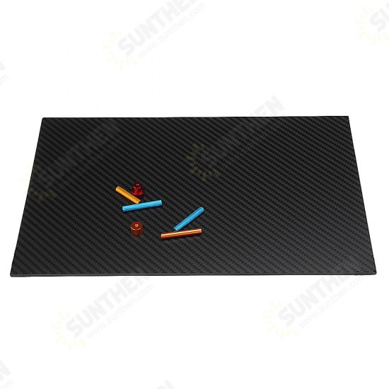 200X250mm 3K Carbon Fiber Board Carbon Fiber Plate Plain Weave Matte Panel Sheet 0.5-5mm Thickness