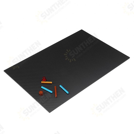 200X250mm 3K Carbon Fiber Board Carbon Fiber Plate Twill Weave Matte Panel Sheet 0.5-5mm Thickness