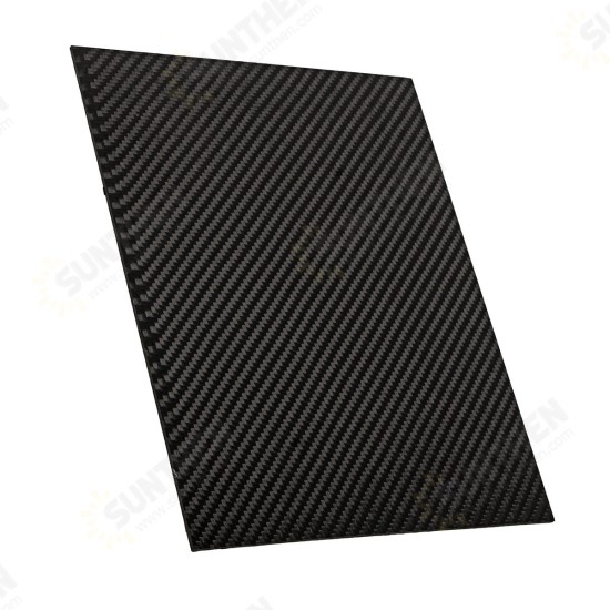 200x250x(0.5-2)mm Plain Weave 3K Carbon Fiber Plate Panel Sheet Twill Matt Surface Board