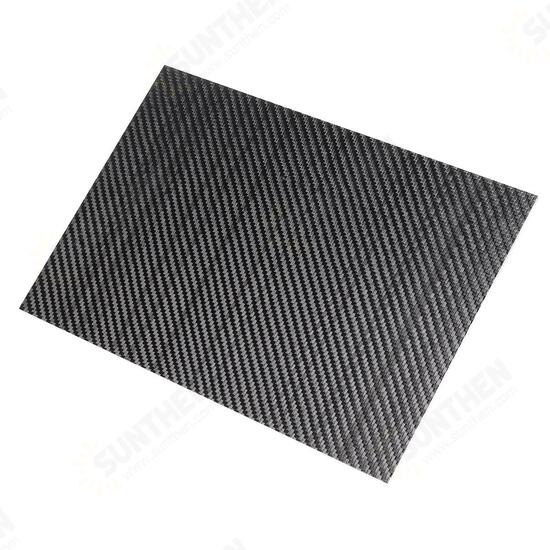 200x250x(0.5-5)mm 3K Black Twill Weave Carbon Fiber Plate Sheet Glossy Carbon Fiber Board Panel High Composite RC Material