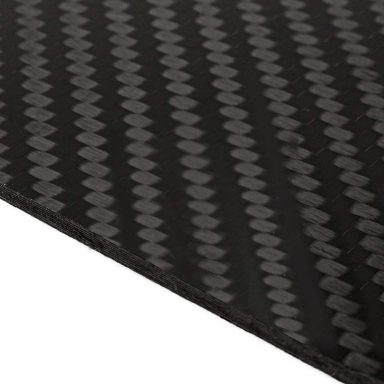 200x250x(0.5-5)mm 3K Black Twill Weave Carbon Fiber Plate Sheet Glossy Carbon Fiber Board Panel High Composite RC Material