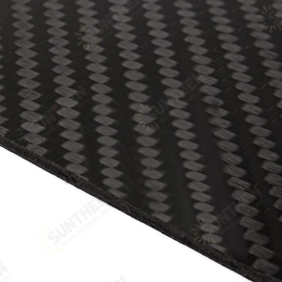 200x250x(0.5-5)mm 3K Black Twill Weave Carbon Fiber Plate Sheet Glossy Carbon Fiber Board Panel High Composite RC Material