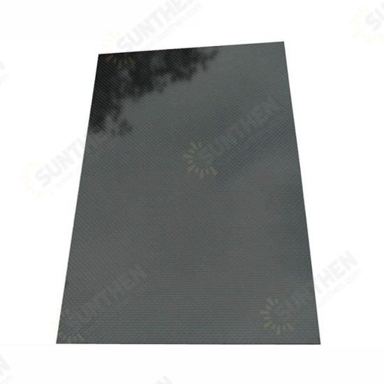 200x300x(0.5-5)mm 3K Black Plain Weave Carbon Fiber Plate Sheet Glossy Carbon Fiber Board Panel High Composite RC Material