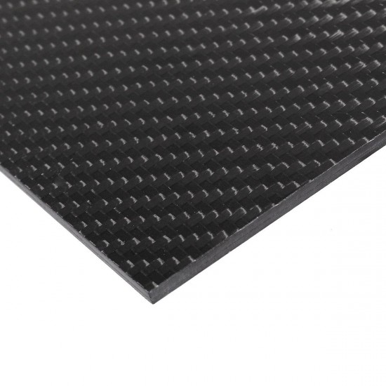 200x300x(0.5-5)mm 3K Black Twill Weave Carbon Fiber Plate Sheet Glossy Carbon Fiber Board Panel High Composite RC Material