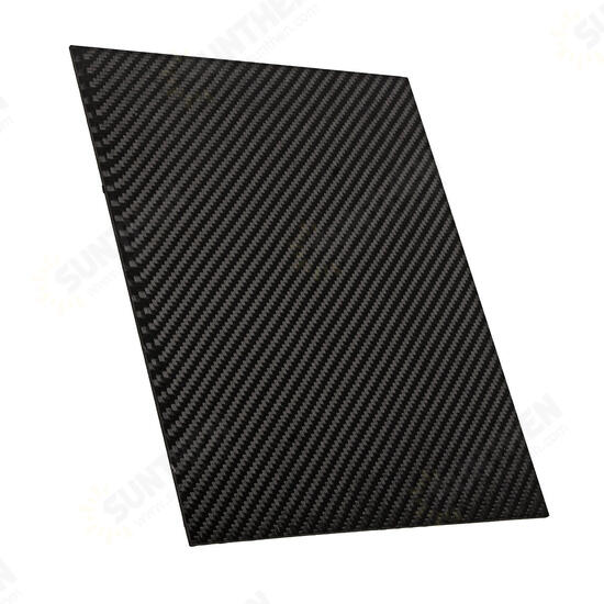 200x300x(0.5-5)mm Black Carbon Fiber Plate Panel Sheet Board Matte Twill Weave