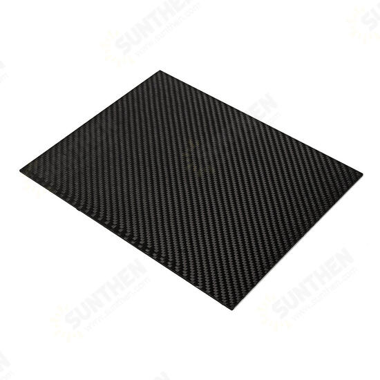 200x300x(0.5-5)mm Black Carbon Fiber Plate Panel Sheet Board Matte Twill Weave