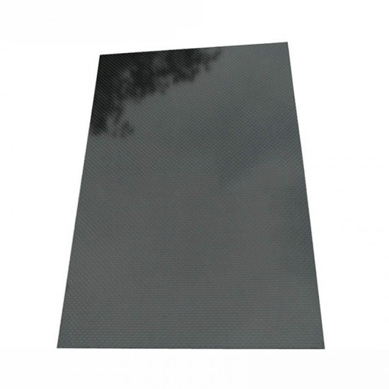 300x500x(0.5-5)mm 3K Black Plain Weave Carbon Fiber Plate Sheet Glossy Carbon Fiber Board Panel High Composite RC Material