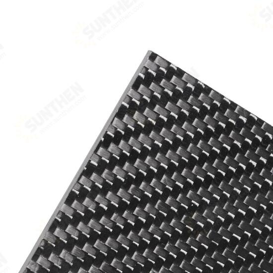 400x500x(0.5-5)mm 3K Black Twill Weave Carbon Fiber Plate Sheet Glossy Carbon Fiber Board Panel High Composite RC Material