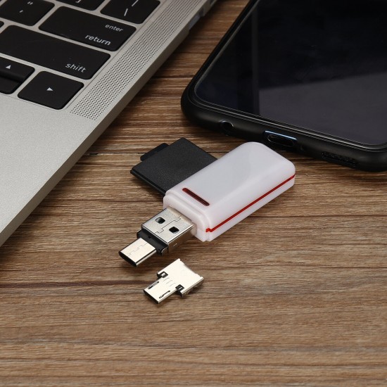 5 in 1 Multi-function USB Card Reader Support SD TF Cards