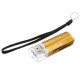 SY-662 USB2.0 Multifunctional Card Reader TF / SD / SDHC / MMC Memory Card Adapter With Sling
