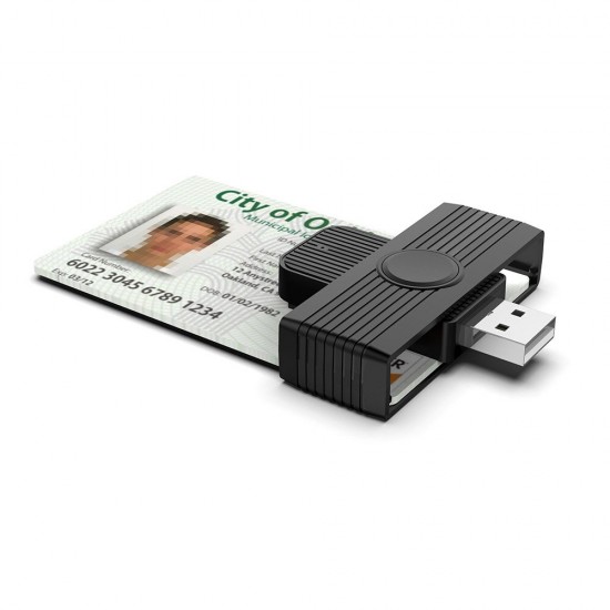 USB Smart Card Reader ID Card CAC Card Reader for AKO OWA DKO JKO DCO Cards