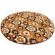 100x100cm Coral Velvet Bathroom Absorbent Carpet Anti Slip Door Sill Round Mat Rug