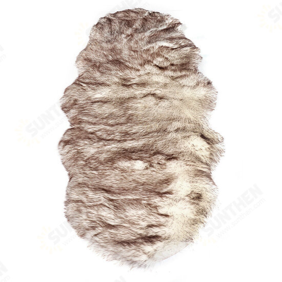 190*70CM Rectangle Sheepskin Rug Artificial Wool Soft for Chair Sofa Bedroom Floor Carpet