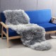 190*70CM Rectangle Sheepskin Rug Artificial Wool Soft for Chair Sofa Bedroom Floor Carpet