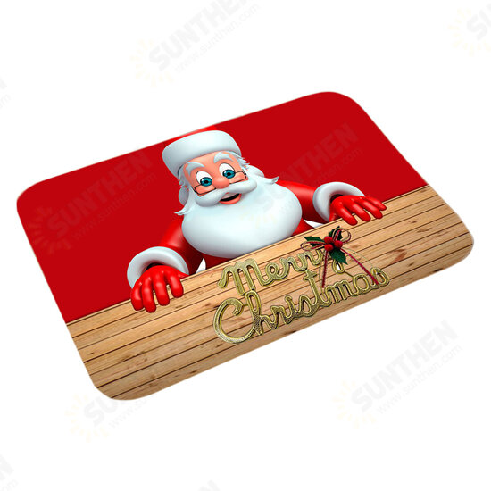 2020 Christmas Printing Floor Mat 3D Printing Christmas Mat Non Slip Creative Doormat Floor Table Coffee Mat Bedroom Rug for Home Christmas Decor