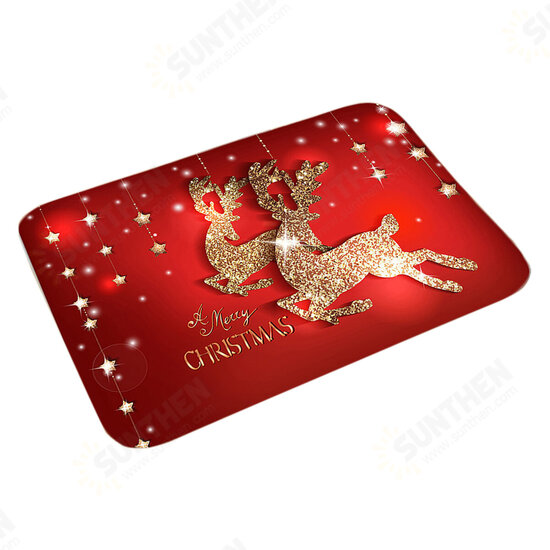 2020 Christmas Printing Floor Mat 3D Printing Christmas Mat Non Slip Creative Doormat Floor Table Coffee Mat Bedroom Rug for Home Christmas Decor