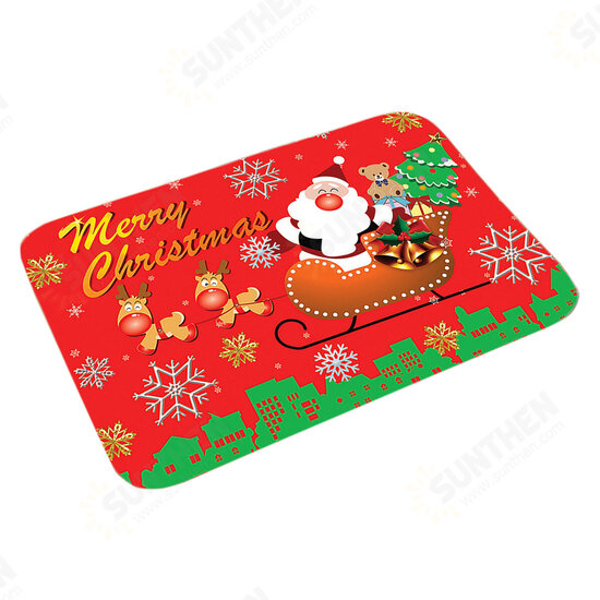 2020 Christmas Printing Floor Mat 3D Printing Christmas Mat Non Slip Creative Doormat Floor Table Coffee Mat Bedroom Rug for Home Christmas Decor