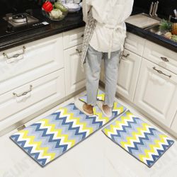 2Pcs Kitchen Floor Carpet Non-Slip Area Rug Bathroom Door Mat 2Pcs Kitchen Floor Carpet Non-Slip Area Rug Bathroom Door Mat