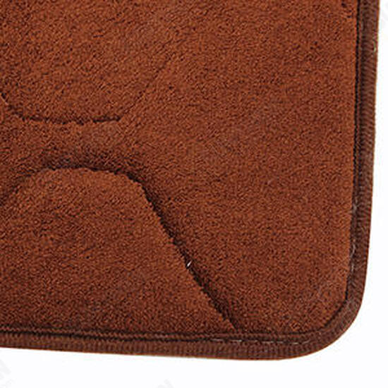 30x20cm Small Shape Non Slip Absorbent Coral Velvet Memory Foam Mat