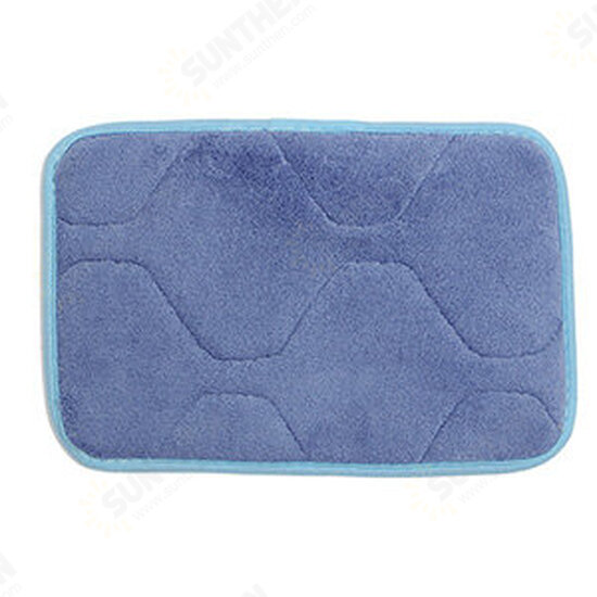 30x20cm Small Shape Non Slip Absorbent Coral Velvet Memory Foam Mat