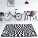 3D Geometric Printed Fluffy Carpet Floor Mat Anti-Skid Rug Area Bedroom Nordic