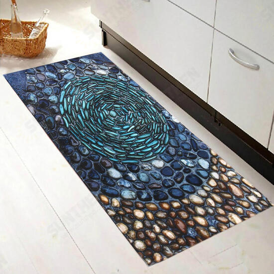 40 x 120cm Fashion 3D Cobblestone Non-slip Absorent Water Floor Mats Carpet Pad