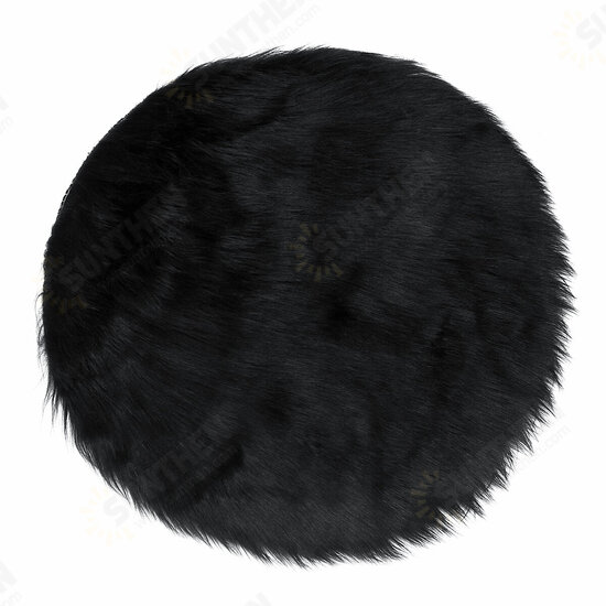 40cm Fluffy Rug Round Pad Carpet Hairy Fur Shag Sheepskin Bedroom Floor Mat